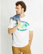 T-Shirt Plantes blanc