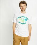 T-Shirt Plantes blanc