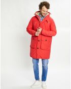 Parka Padded Patch rouge