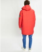 Parka Padded Patch rouge