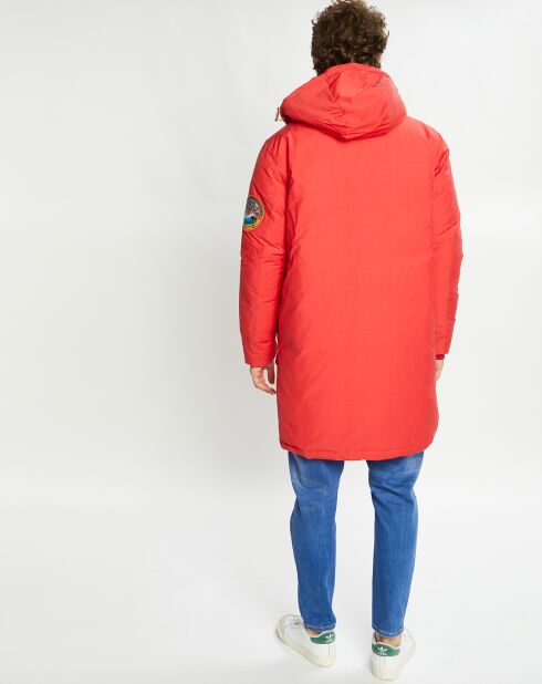 Parka Padded Patch rouge