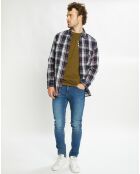 Jean Skinny Fit en Coton Bio mélangé bleu