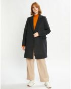 Manteau droit en Laine mélangée Tailor anthracite