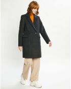 Manteau droit en Laine mélangée Tailor anthracite