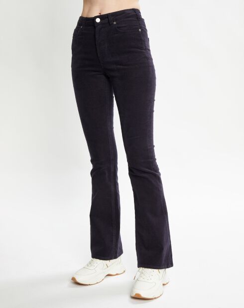 Pantalon en Velours Milleraies bleu foncé