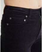 Pantalon en Velours Milleraies bleu foncé