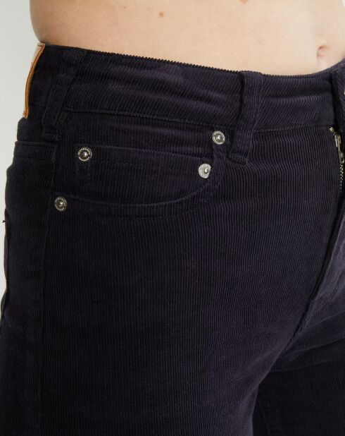 Pantalon en Velours Milleraies bleu foncé