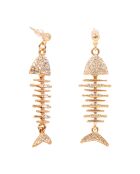 Boucles d'oreilles Fish dorées