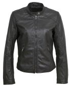 Chaqueta Cliona de piel negra