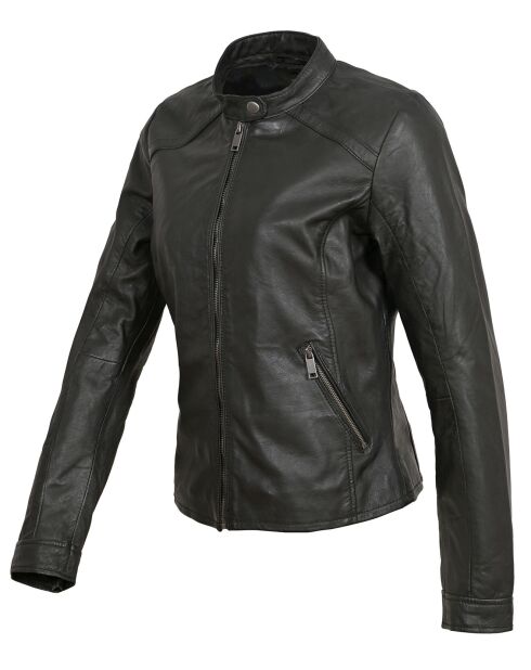 Chaqueta Cliona de piel negra