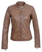 Chaqueta Cliona de piel coñac