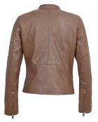 Chaqueta Cliona de piel coñac