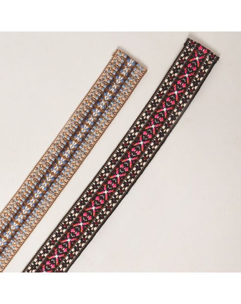 Ceinture Tissée Elsa rose