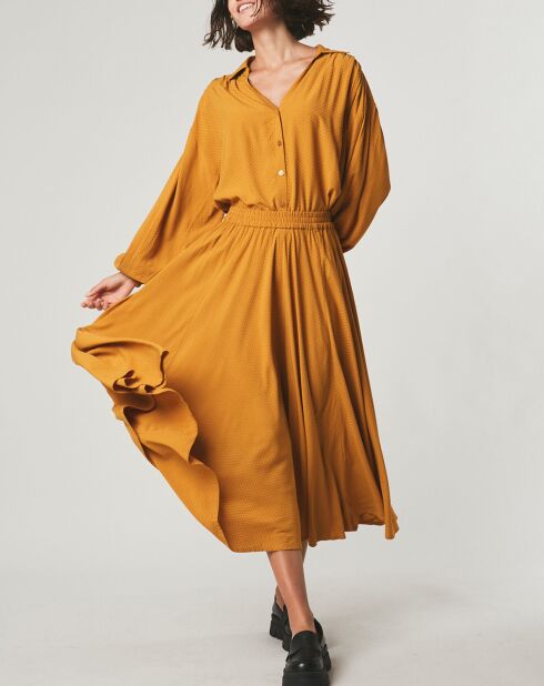 Camicia morbida Albane ocra