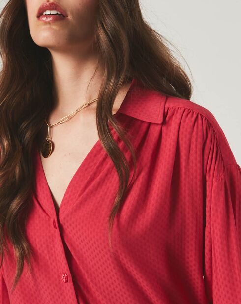 Camicia morbida rosa Albane
