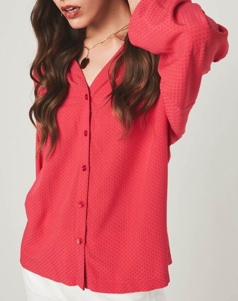 Camicia morbida rosa Albane