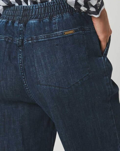 Blauwe elastische broek Dorothée