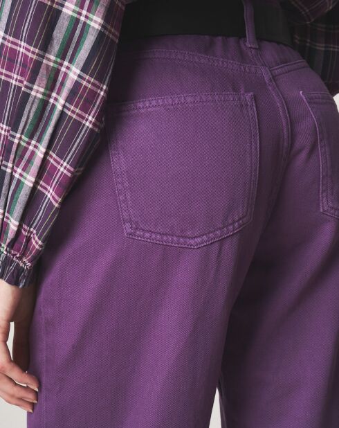 Pantalon en Denim Tifaine violet