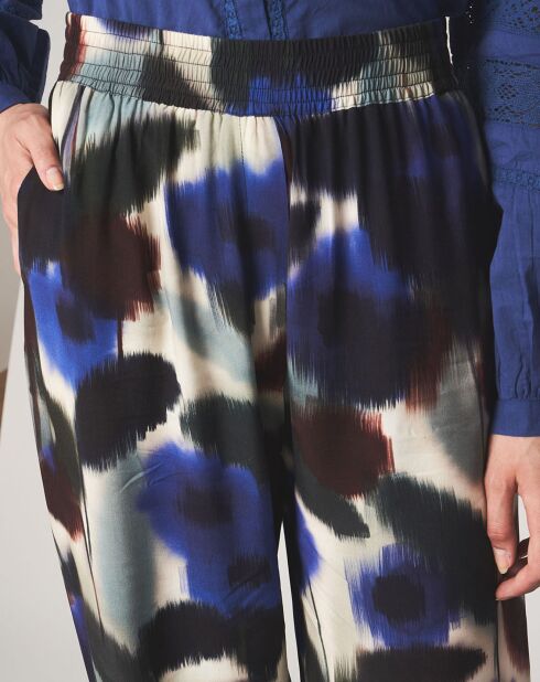Pantaloni elastici blu Lola