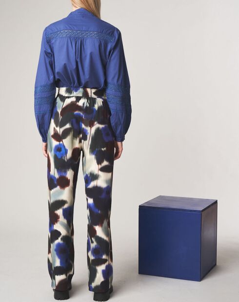 Pantaloni elastici blu Lola