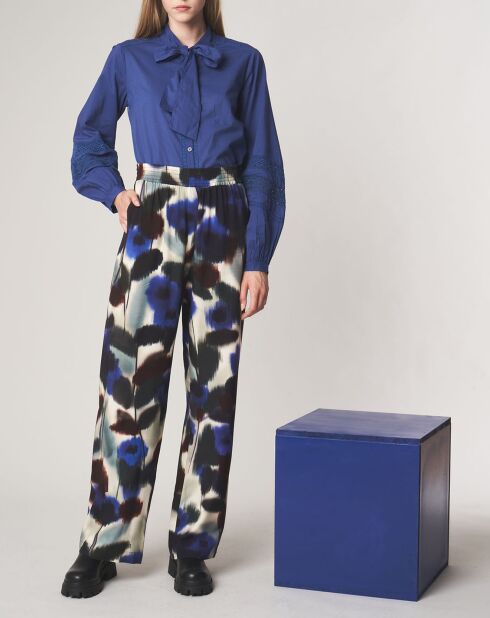 Pantaloni elastici blu Lola