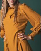 Robe Ajustée Albane ocre