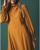 Robe Ajustée Albane ocre