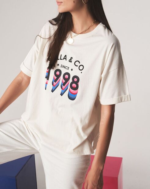 T-shirt Birth ecru Square