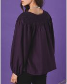 Blouse Smockée Paula violette