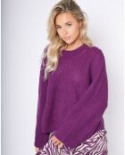 Pull en Laine mélangée Evasé Theodore violet