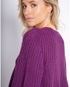 Pull en Laine mélangée Evasé Theodore violet