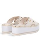 Mules en Cuir Melia beiges