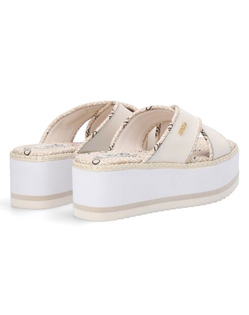 Mules en Cuir Melia beiges