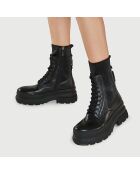 Boots en Cuir Montana noires