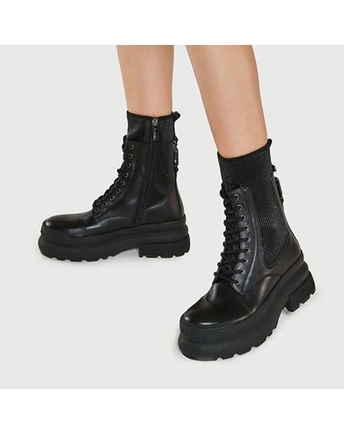 Boots en Cuir Montana noires