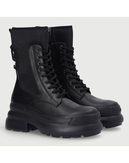 Boots en Cuir Montana noires