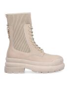 Boots en Cuir Ombra beiges