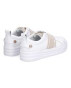 Sneakers en Cuir Ulisa blanc/beige