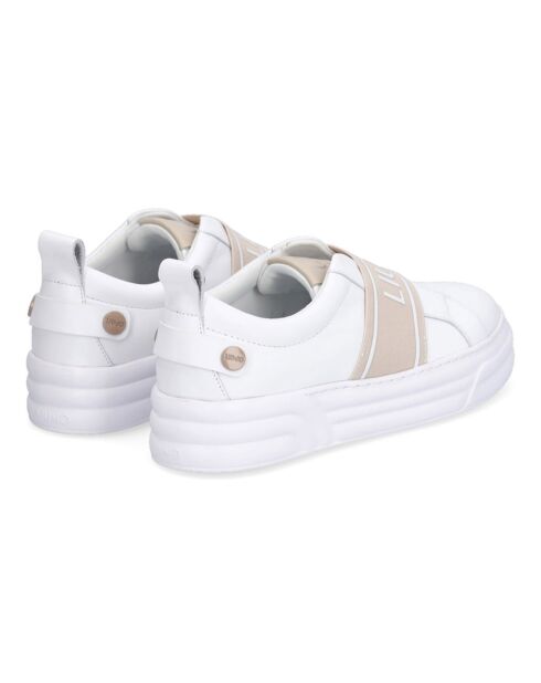 Sneakers en Cuir Ulisa blanc/beige