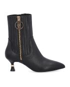 Boots en Cuir Gaia noires - Talon 5 cm