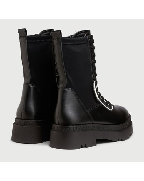 Boots en Cuir Lena noires