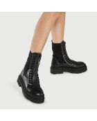 Boots en Cuir Lena noires