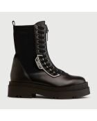Boots en Cuir Lena noires