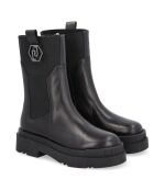 Boots en Cuir Roma noires