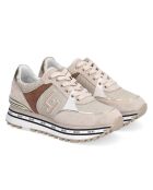 Sneakers en Cuir Sand taupe/gris