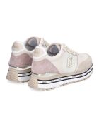 Sneakers en Cuir Riga beige/écru