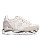 Sneakers en Cuir Riga beige/écru
