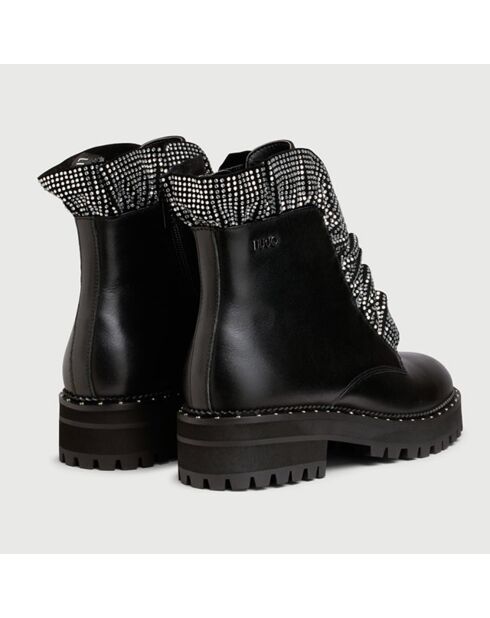 Boots en Cuir Calfo noires
