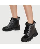 Boots en Cuir Calfo noires