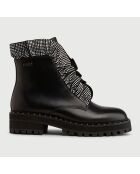 Boots en Cuir Calfo noires